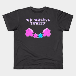 Meeple family 2 woman 1 boy 1 girl Kids T-Shirt